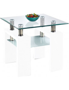 Журнальный столик Halmar Diana H Kwadrat (белый)