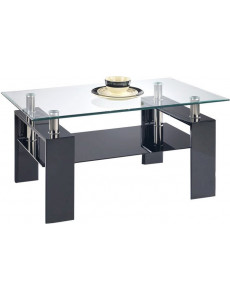 Журнальный столик Halmar DIANA H (черный лак)