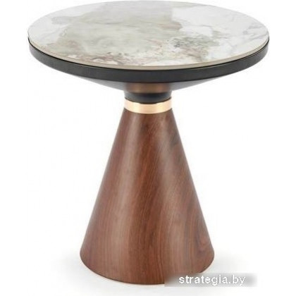 Halmar Genesis S (белый мрамор/ореховый/золотой)