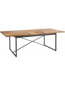 Кухонный стол Halmar Alvaro 180-240/90 (дуб медовый/черный)