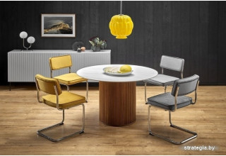 Halmar Bruno (белый мрамор/ореховый)