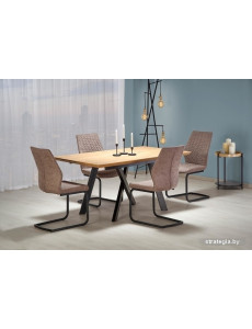 Кухонный стол Halmar Capital (дуб золотой/черный)