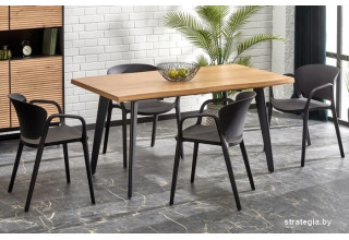 Halmar Dickson 2 150-210/90/75 (натуральный/черный)