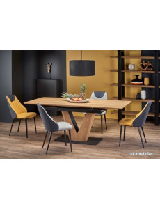 Кухонный стол Halmar Umberto 160 (дуб натуральный/черный)