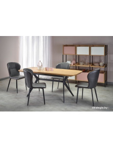 Кухонный стол Halmar Gustavo 140 (дуб золотой/черный)