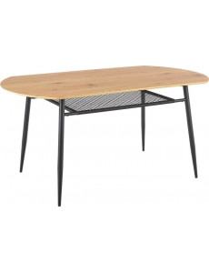 Кухонный стол Halmar Jackson 160/90 (дуб золотой/черный)