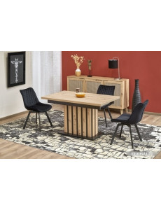 Кухонный стол Halmar Lamello (дуб артизан/черный)