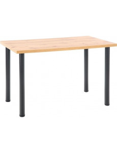 Кухонный стол Halmar Modex 2 120/68 (дуб вотан/черный)