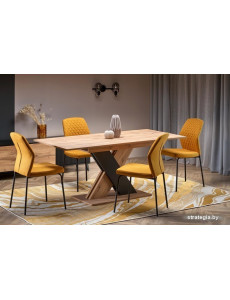 Кухонный стол Halmar Xarelto 130 (дуб вотан/черный)