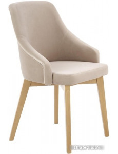 Стул с подлокотниками Halmar Toledo 2 (дуб медовый/solo 252)