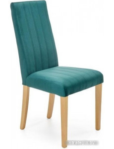 Стул Halmar Diego 3 Monolith 37 (темно-зеленый/дуб медовый)