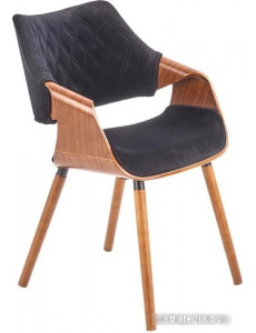 Стул с подлокотниками Halmar K396 (черный/орех)