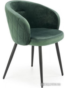 Стул с подлокотниками Halmar K430 (темно-зеленый)