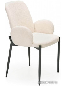 Стул с подлокотниками Halmar K477 (кремовый/черный)