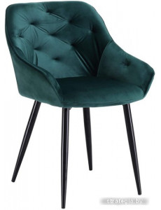 Стул с подлокотниками Halmar K487 (темно-зеленый/черный)