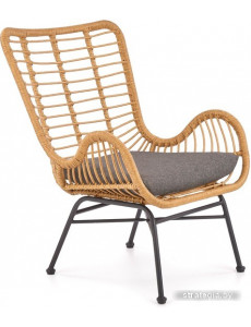 Интерьерное кресло Halmar Ikaro (натуральный/черный/серый)