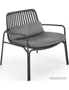 Интерьерное кресло Halmar Melby (черный/серый)