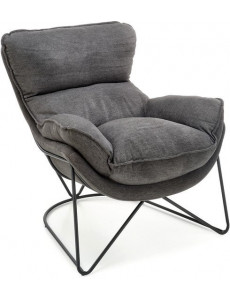 Интерьерное кресло Halmar Volker (темно-серый/черный)