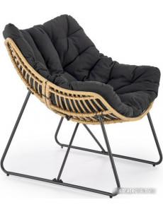 Интерьерное кресло Halmar Whisper (черный/натуральный)