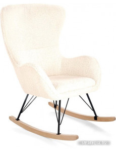 Кресло-качалка Halmar Liberto 2 (кремовый/натуральный/черный)