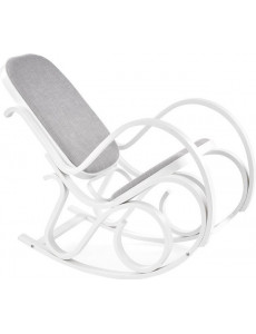 Кресло-качалка Halmar Max Bis Plus (серый/белый)