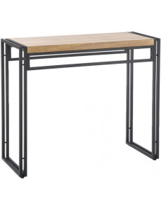 Консольный стол Halmar Bolivar KN-1 (дуб золотой/черный)