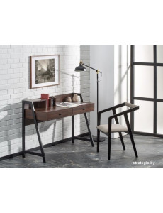 Стол Halmar B-47 128х48 (орех/черный)