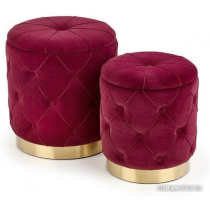 Halmar Комплект POLLY 2 шт бордовый/золотой