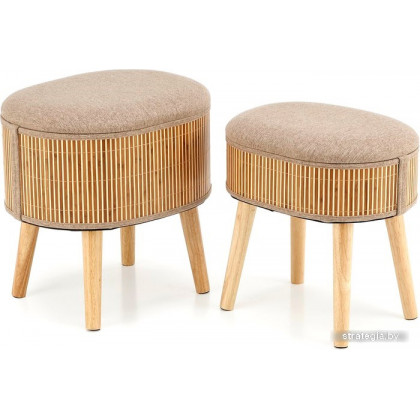 Halmar Tico (2 пуфа, бежевый)