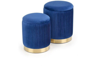 Halmar Комплект MONTY 2 шт темно-синий/золотой