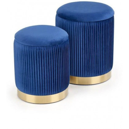 Halmar Комплект MONTY 2 шт темно-синий/золотой