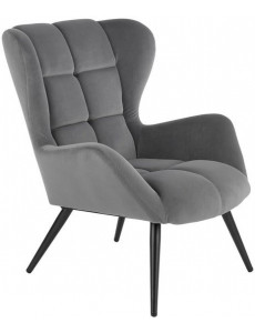 Интерьерное кресло Halmar Tyrion (серый/черный)