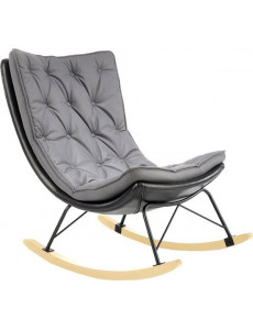 Кресло-качалка Halmar Indigo (серый)