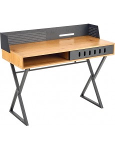 Стол Halmar B-43 110x51 (дуб золотой/черный)