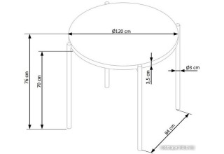Halmar Morgan (дуб золотой/черный)