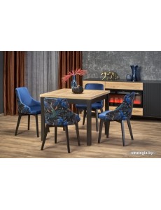 Кухонный стол Halmar Tiago Kwadrat (дуб крафт/черный)