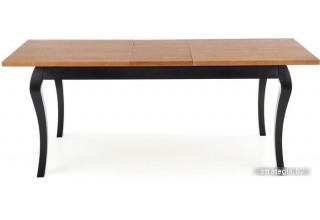 Halmar Windsor 160-240/90 (темный дуб/черный)