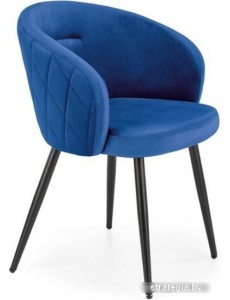 Стул с подлокотниками Halmar K430 (темно-синий/черный)