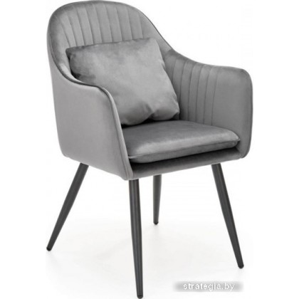 Стул с подлокотниками Halmar K464 (серый/черный)