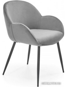 Стул с подлокотниками Halmar K480 (серый/черный)