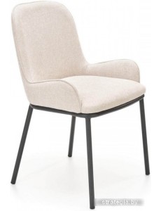 Стул с подлокотниками Halmar K481 (бежевый/черный)