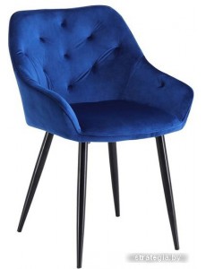 Стул с подлокотниками Halmar K487 (темно-синий/черный)