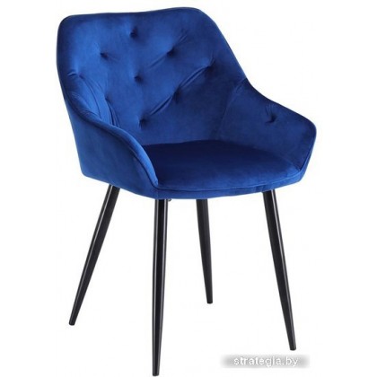 Стул с подлокотниками Halmar K487 (темно-синий/черный)