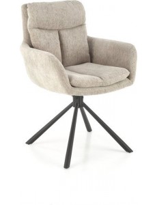 Стул с подлокотниками Halmar K495 (бежевый/черный)