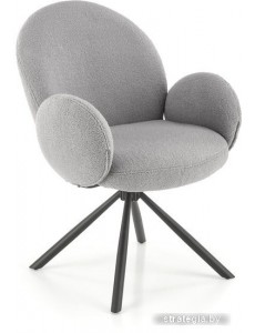 Стул с подлокотниками Halmar K498 (серый/черный)