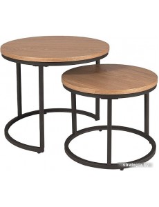 Журнальный столик Signal AMARO (2 шт., дуб/черный)