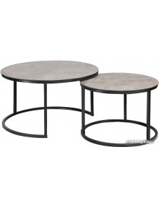 Журнальный столик Signal Atlanta A (серый мрамор/черный матовый)