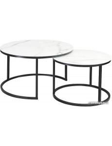 Журнальный столик Signal Atlanta C (мрамор/черный матовый)