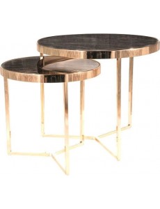 Журнальный столик Signal Delia II (мрамор/золотой)