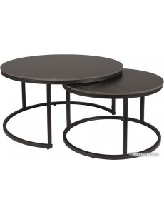 Журнальный столик Signal FERRANTE D (2 шт., черный мат/черный мат)